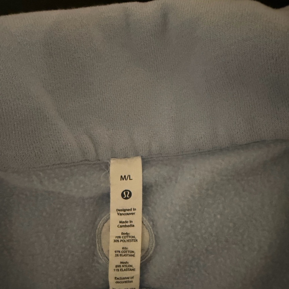 Lululemon funnel neck scuba